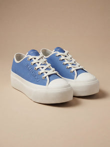 Baskets basses Jimmy Choo en tissu bleu