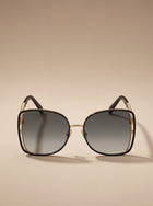Jimmy Choo  Bicolor Metal Sunglasses
