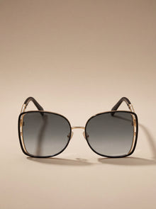 Jimmy Choo  Bicolor Metal Sunglasses