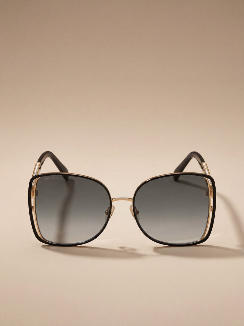 Jimmy Choo  Bicolor Metal Sunglasses
