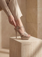 Saint Laurent Luxury Stiletto Sandals