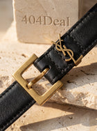 Saint Laurent  Calf Leather Thin Belt