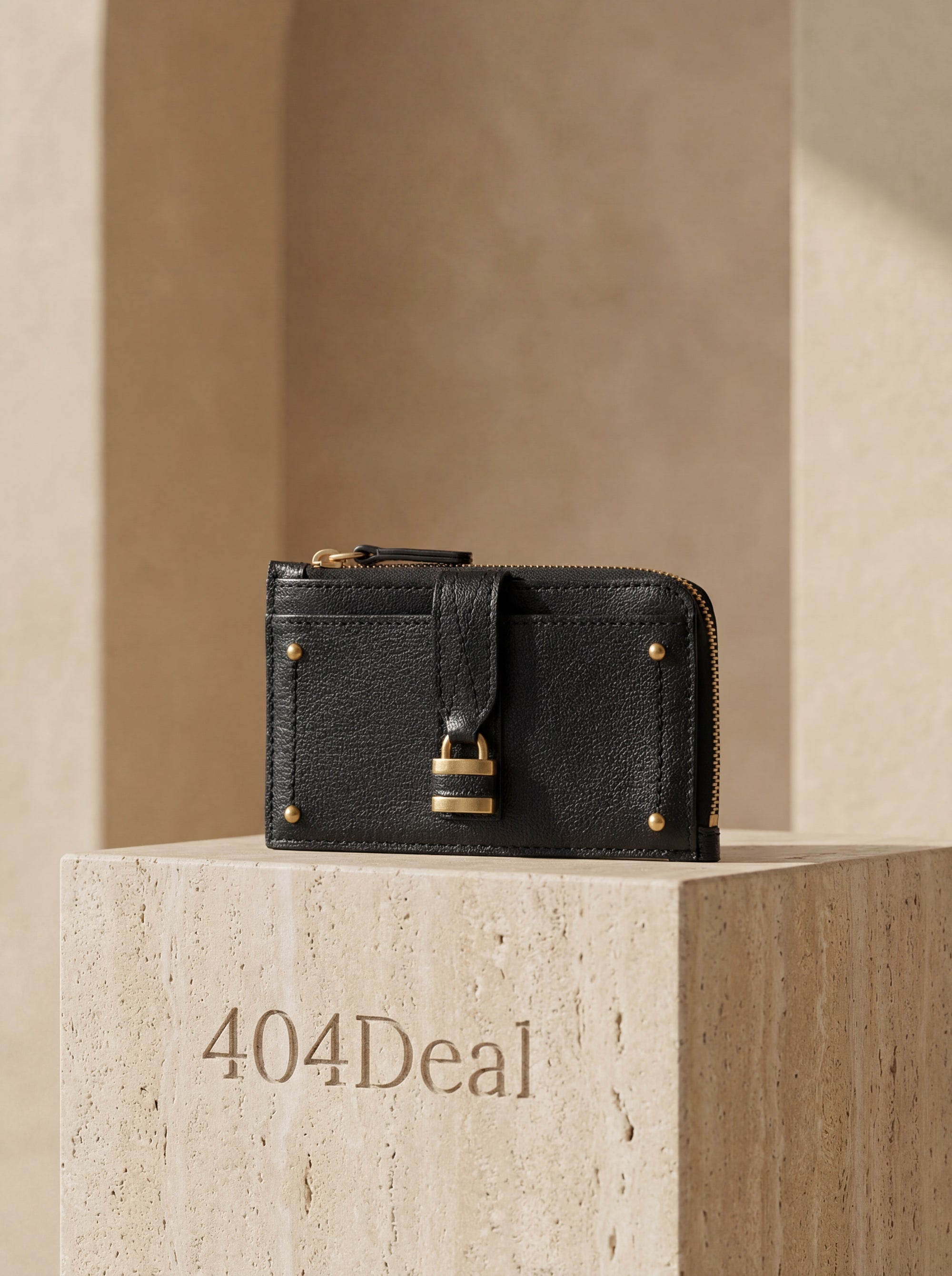 Chloé  Calf Leather Padlock Wallet