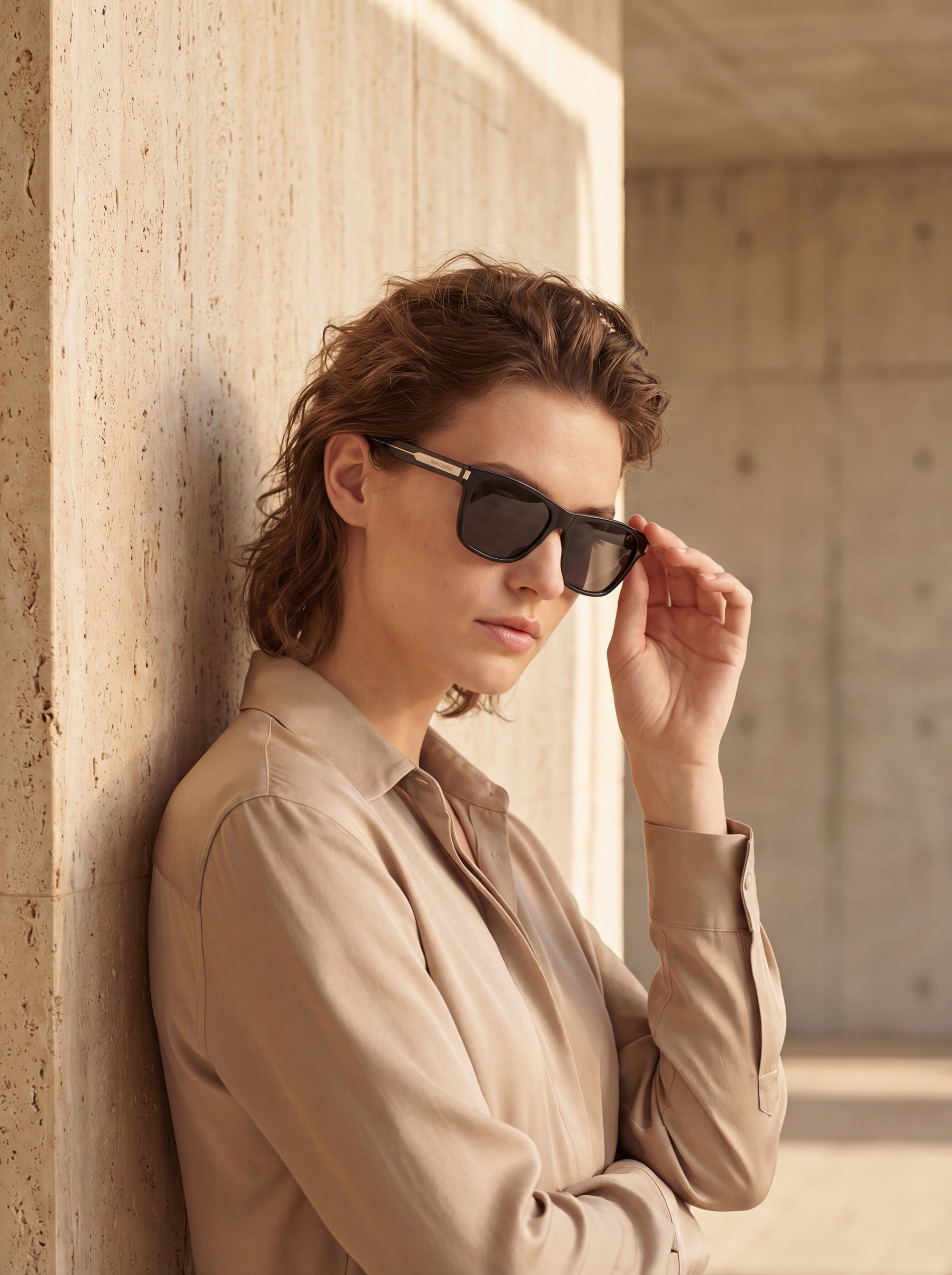 Saint Laurent — Black Acetate Square Sunglasses