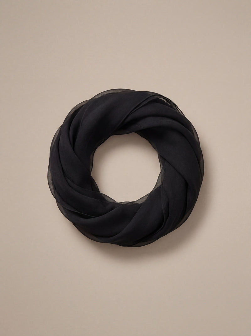 Dolce & Gabbana  Black Silk Neck Wrap Shawl Stole 167cm x 126cm Scarf