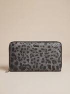 Dolce & Gabbana  Leopard Print Leather Zip Wallet