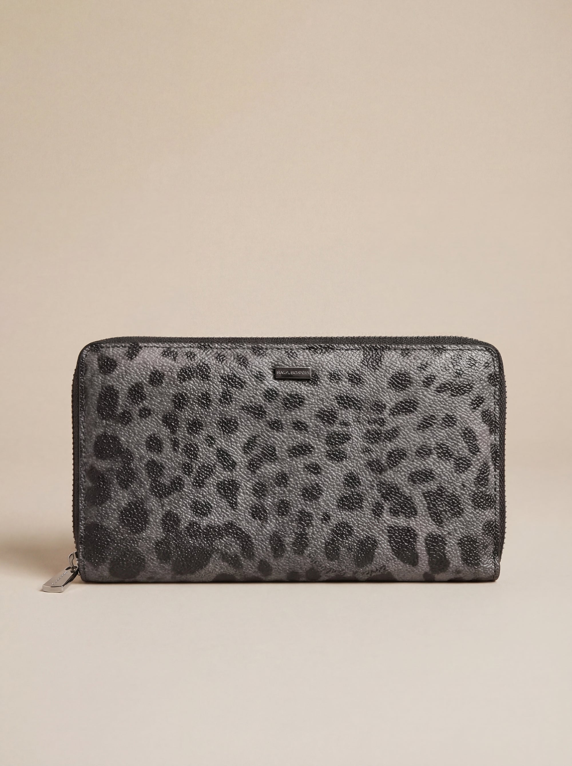Dolce & Gabbana  Leopard Print Leather Zip Wallet