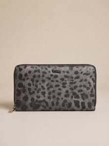 Dolce & Gabbana  Leopard Print Leather Zip Wallet