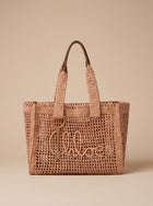 Chloé — Large Summer Banana East-West Tote in Raffia