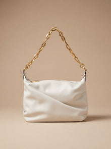 Jimmy Choo  Diamond Hobo Leather Shoulder Bag