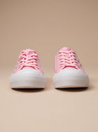Jimmy Choo Low-Top Sneakers in Pink Fabric