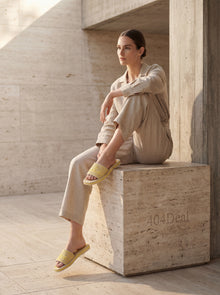 Chloé — Sand Flat Mules in Braided Recycled Rope