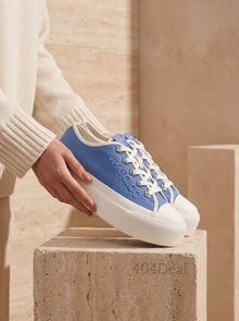 Baskets basses Jimmy Choo en tissu bleu