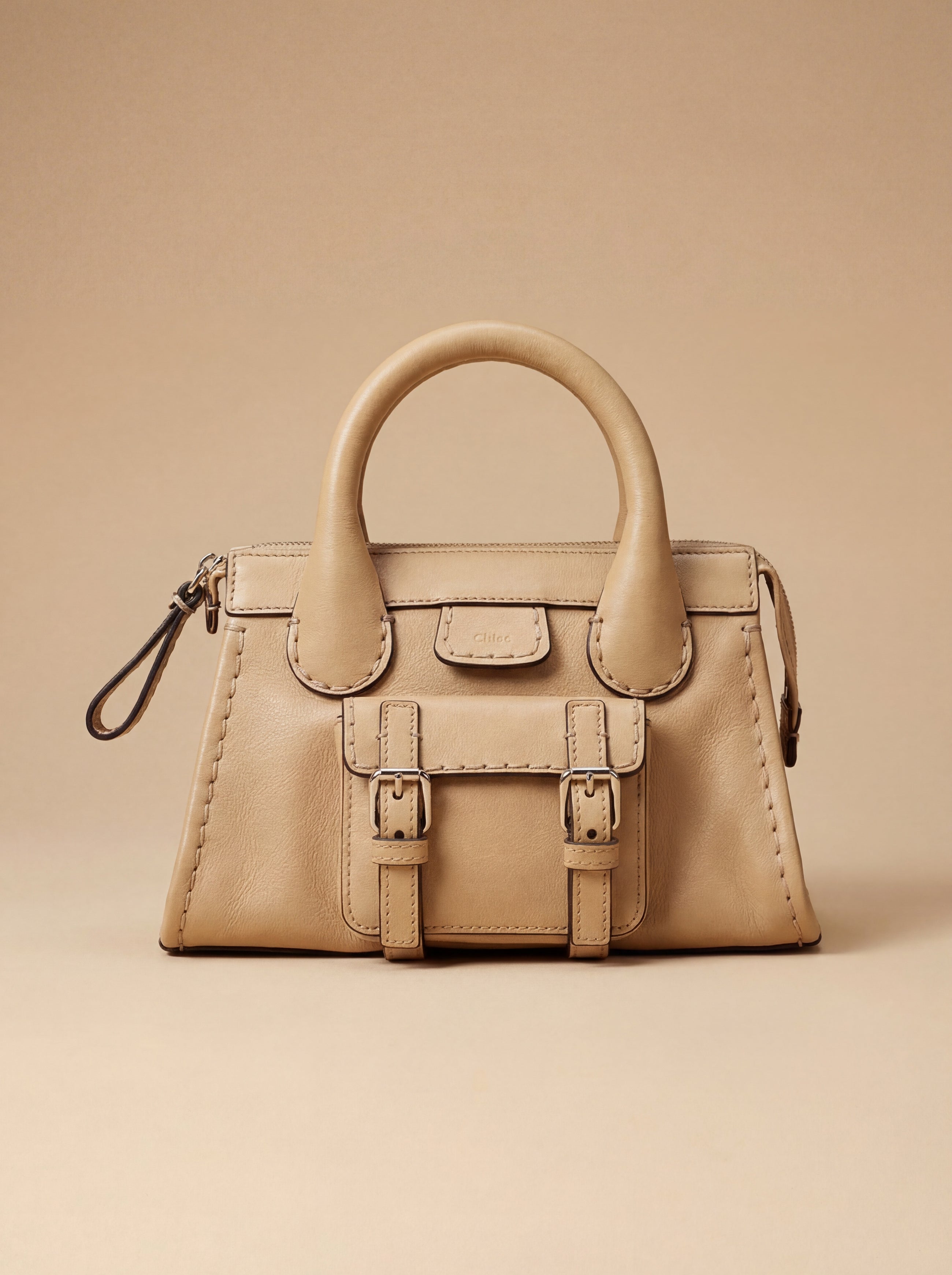 Chloé  Beige Leather Handbag